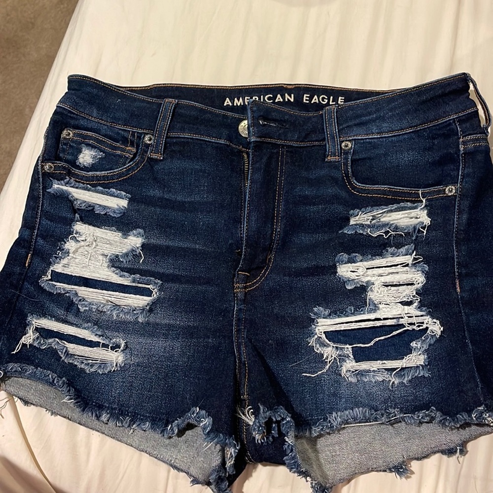 American Eagle hi-rise jean shorts